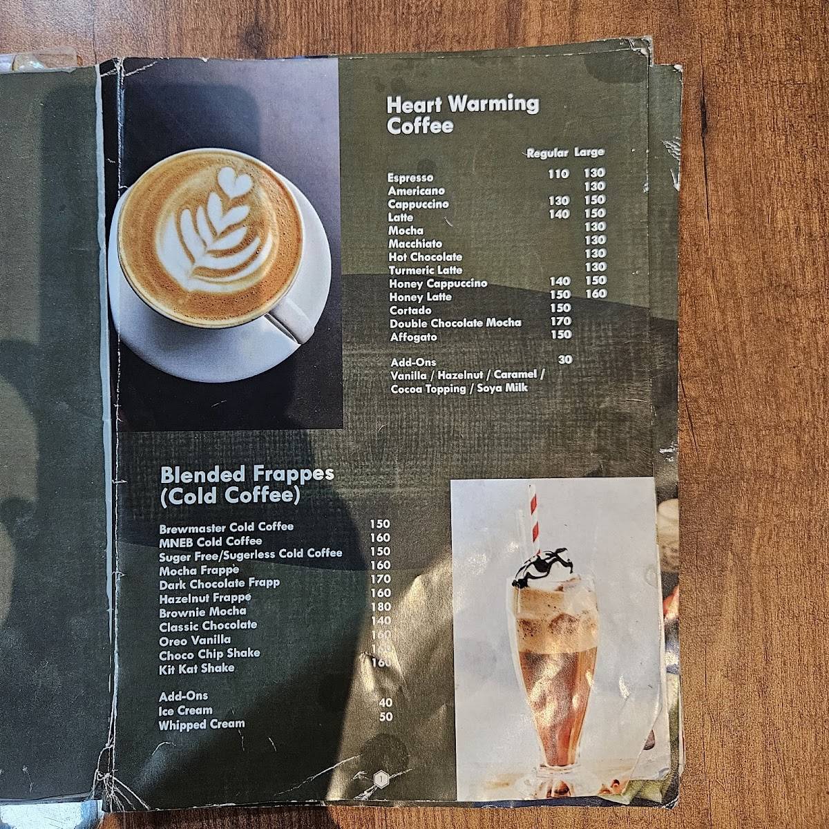 Cafe BrewMaster-Rishikesh menu