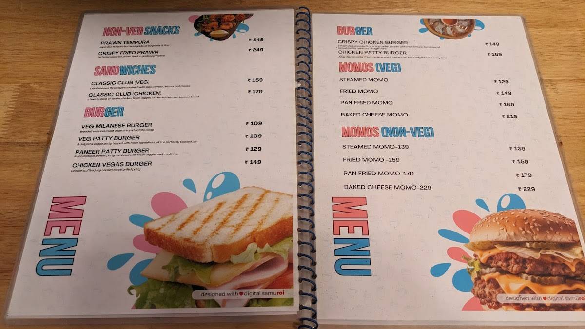 Cafe Cookies menu