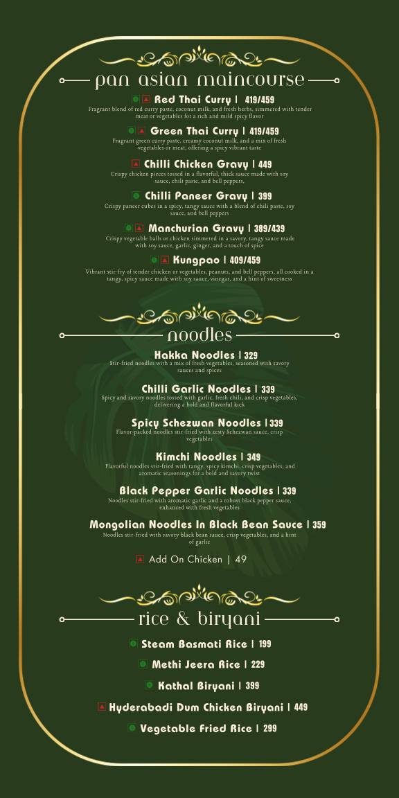 Courtyard Revibe - Cafe & Restaurant Dwarka menu