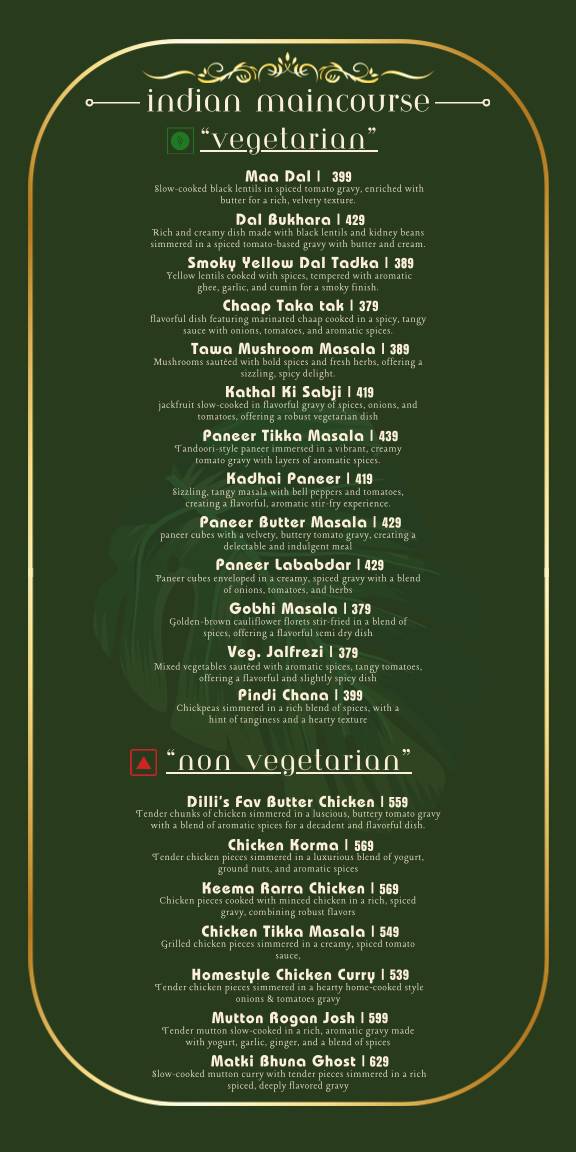 Courtyard Revibe - Cafe & Restaurant Dwarka menu