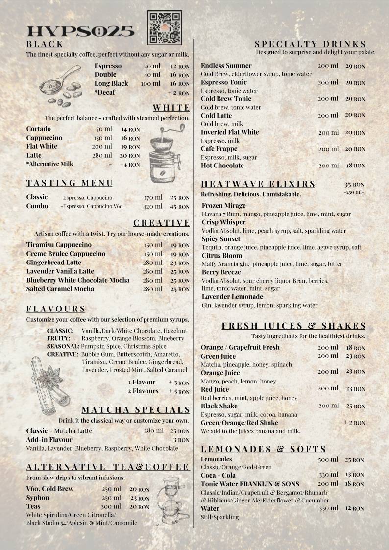 Menu de HYPSO25