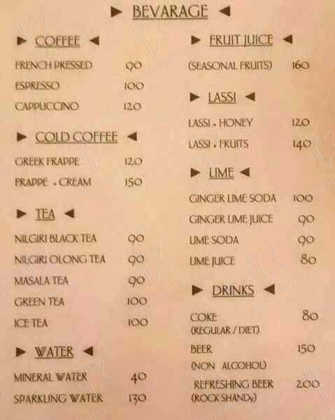 Cafe Jew Town menu
