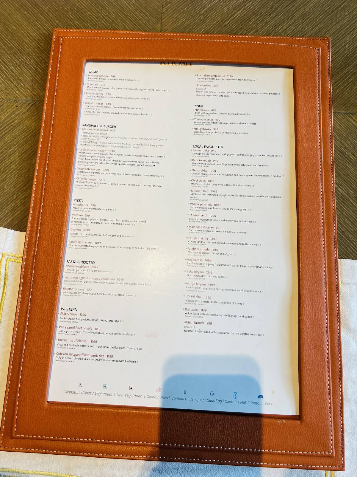 Cafe Knosh menu