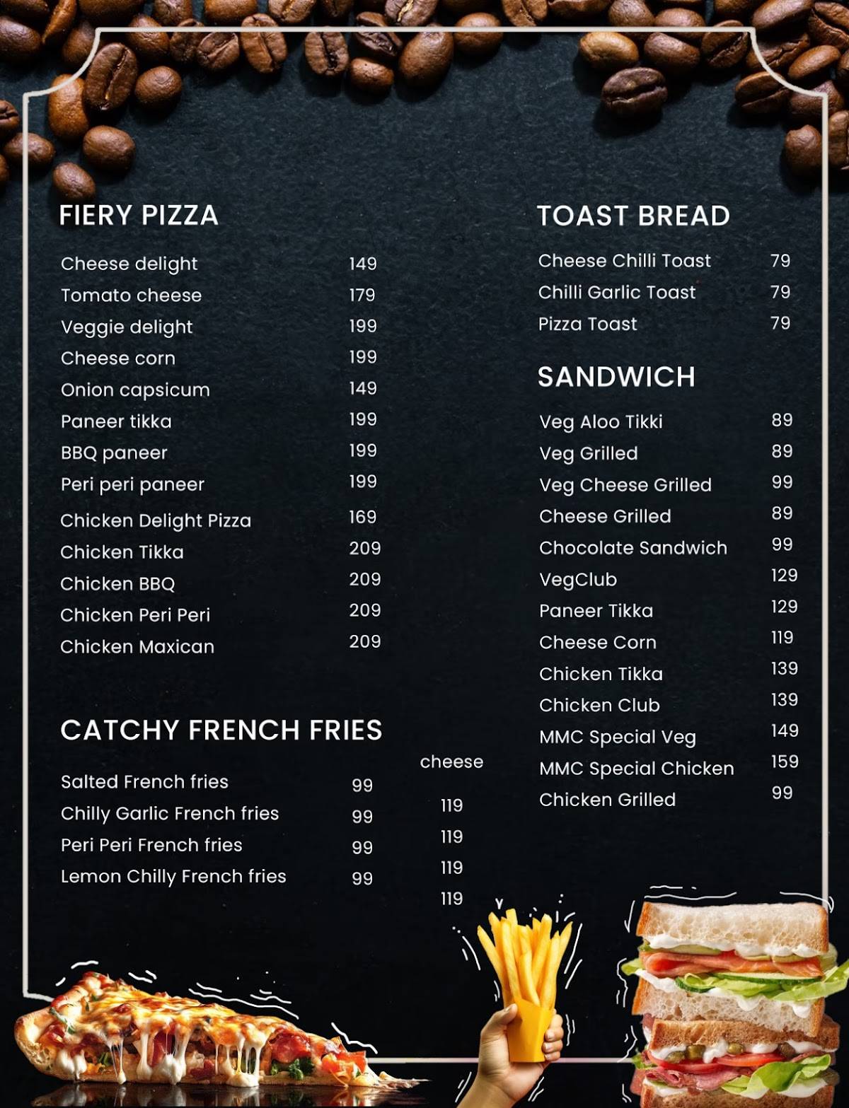 MAKING MEMORIES CAFE menu