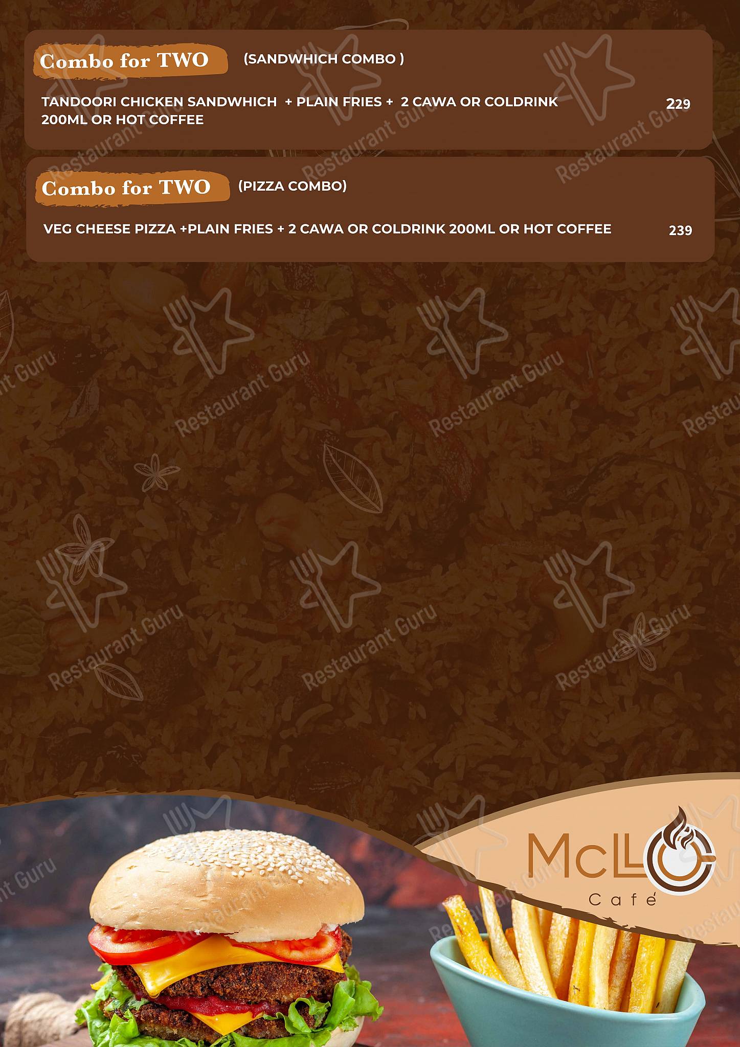 McLLo Cafe / Best cafe in Talegaon menu