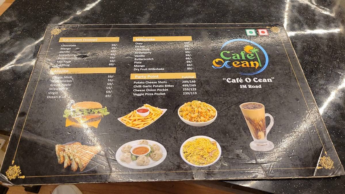Cafe Ocean menu