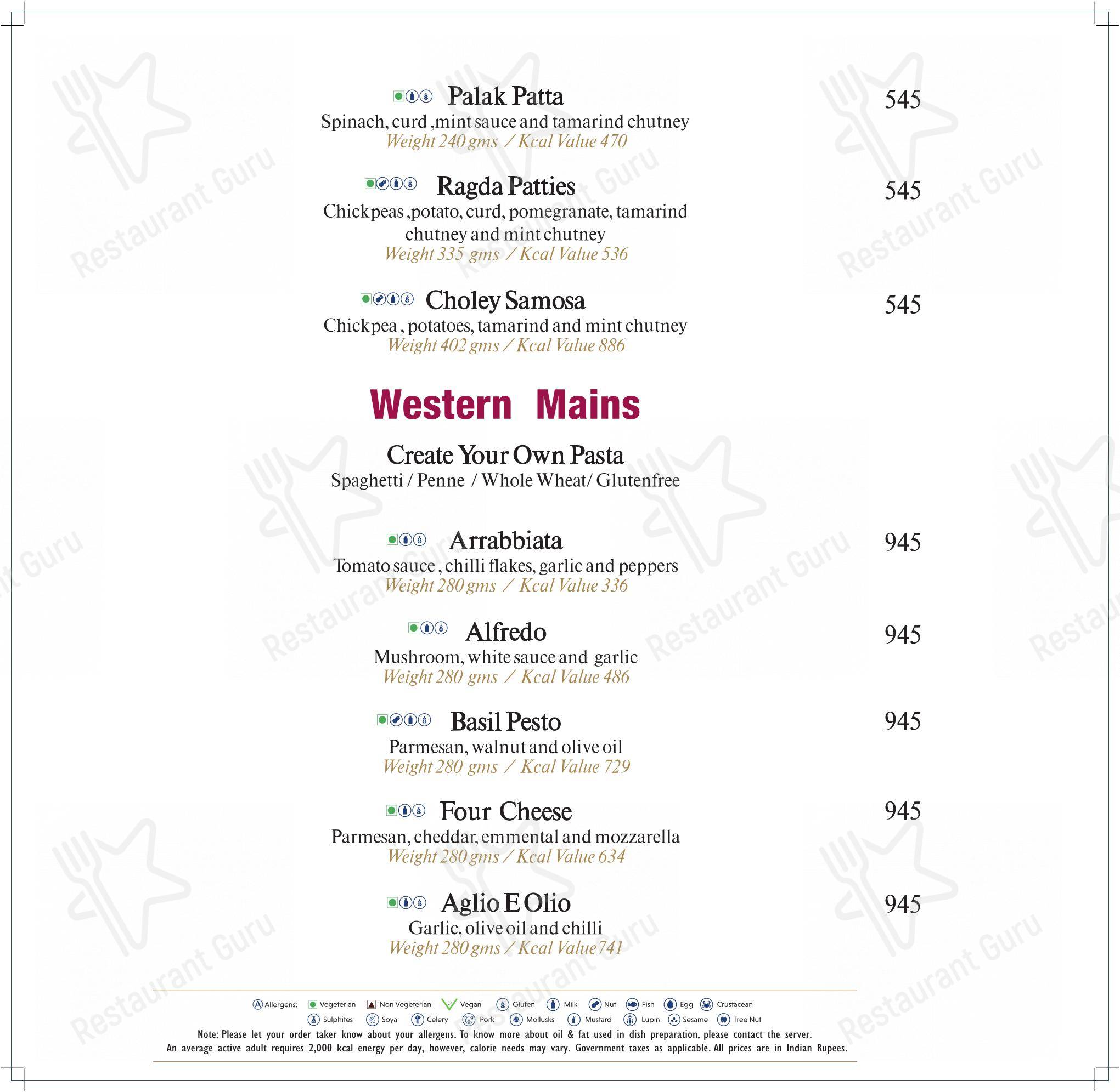 Cafe Resto in New Delhi - Menu
