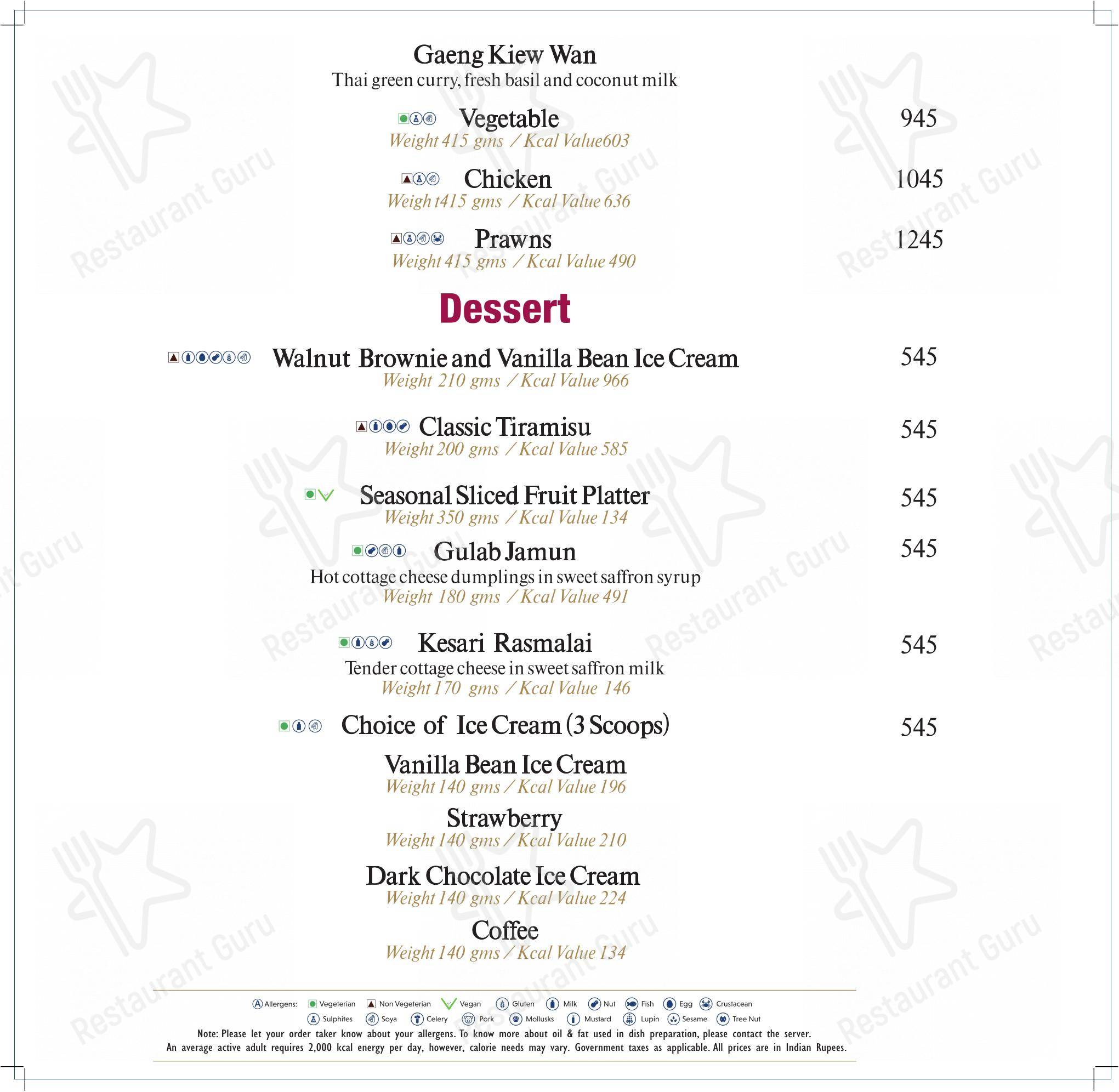 Cafe Resto in New Delhi - Menu