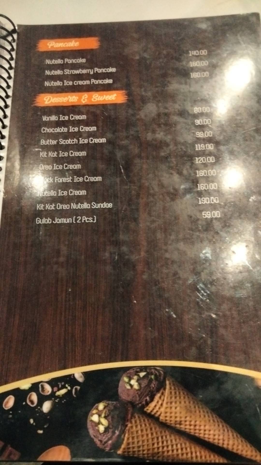 Tandoori Nights Restaurant & The Coffee Villa : Coffee Shops Cafe in Rewa menu