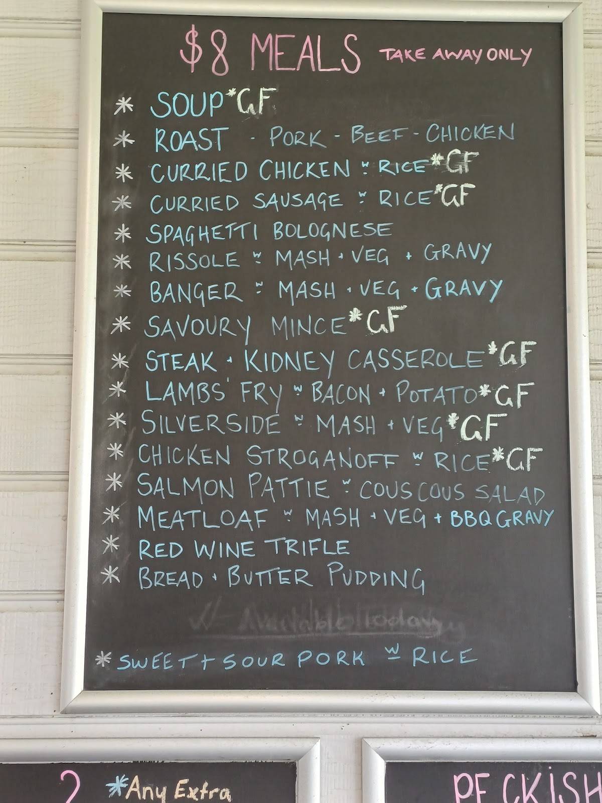 Menu at The Pantry Corrimal cafe, East Corrimal