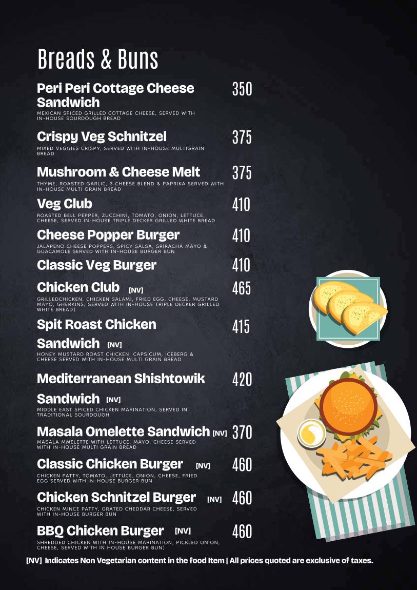 Cafe Trofima menu