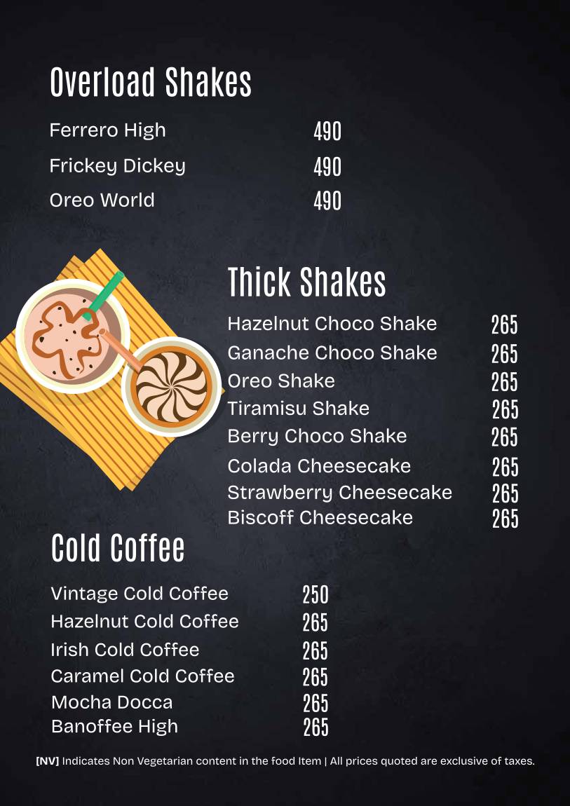 Cafe Trofima menu