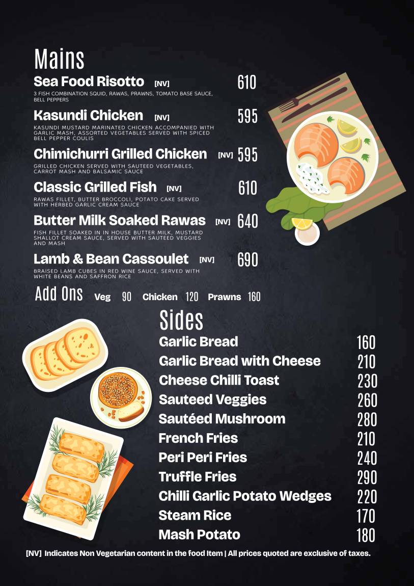Cafe Trofima menu