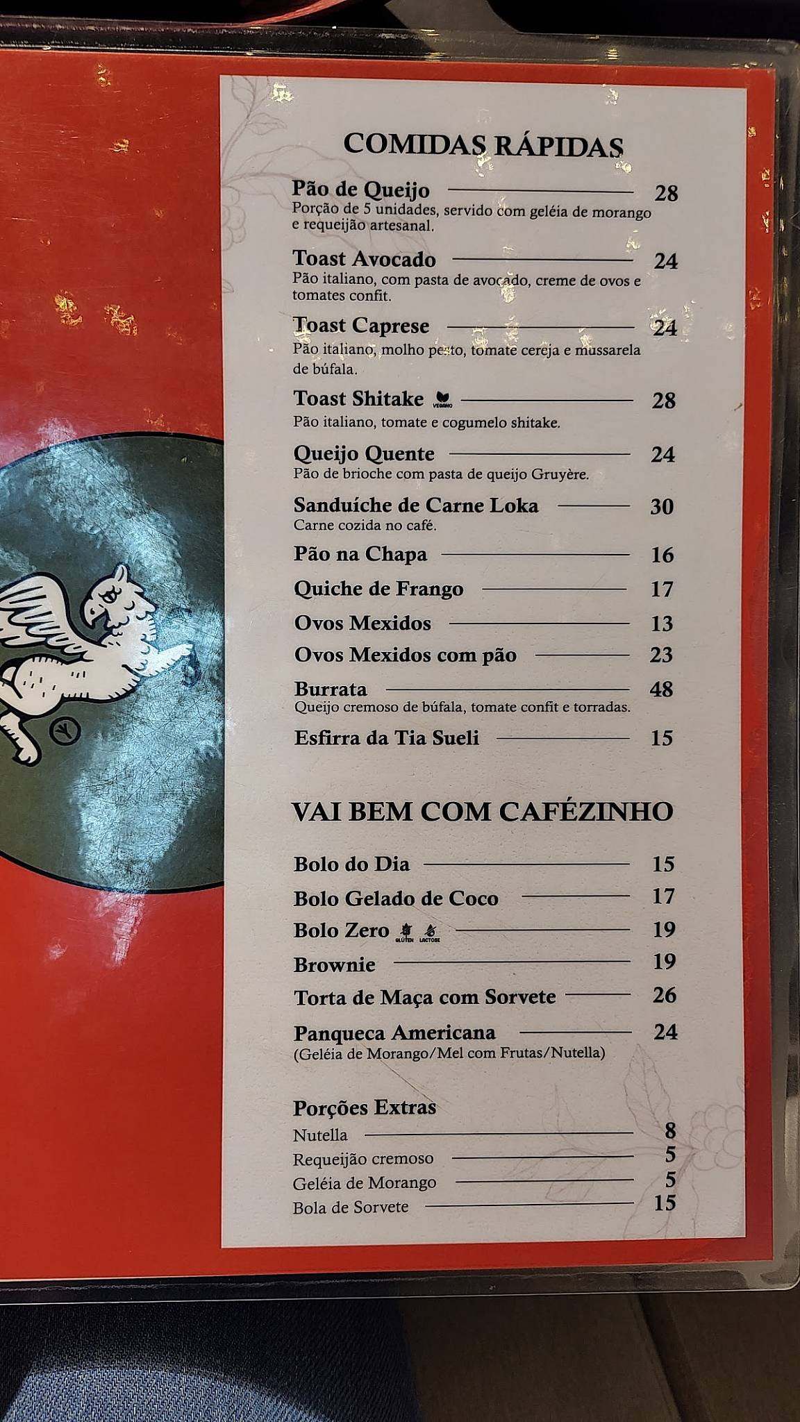 Cafeteria - Grifo Café cardápio