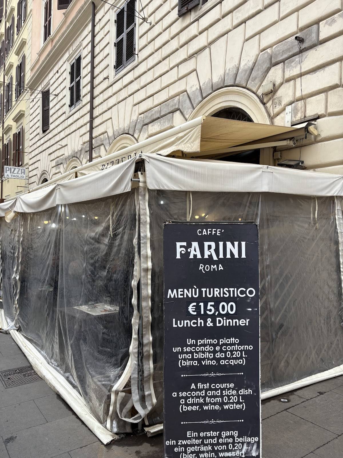 Menu di Caffè Farini 