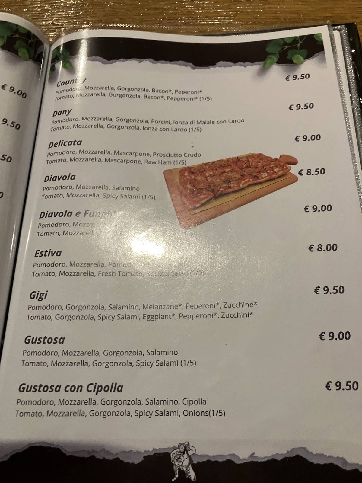 Menu di Caffè Roma 