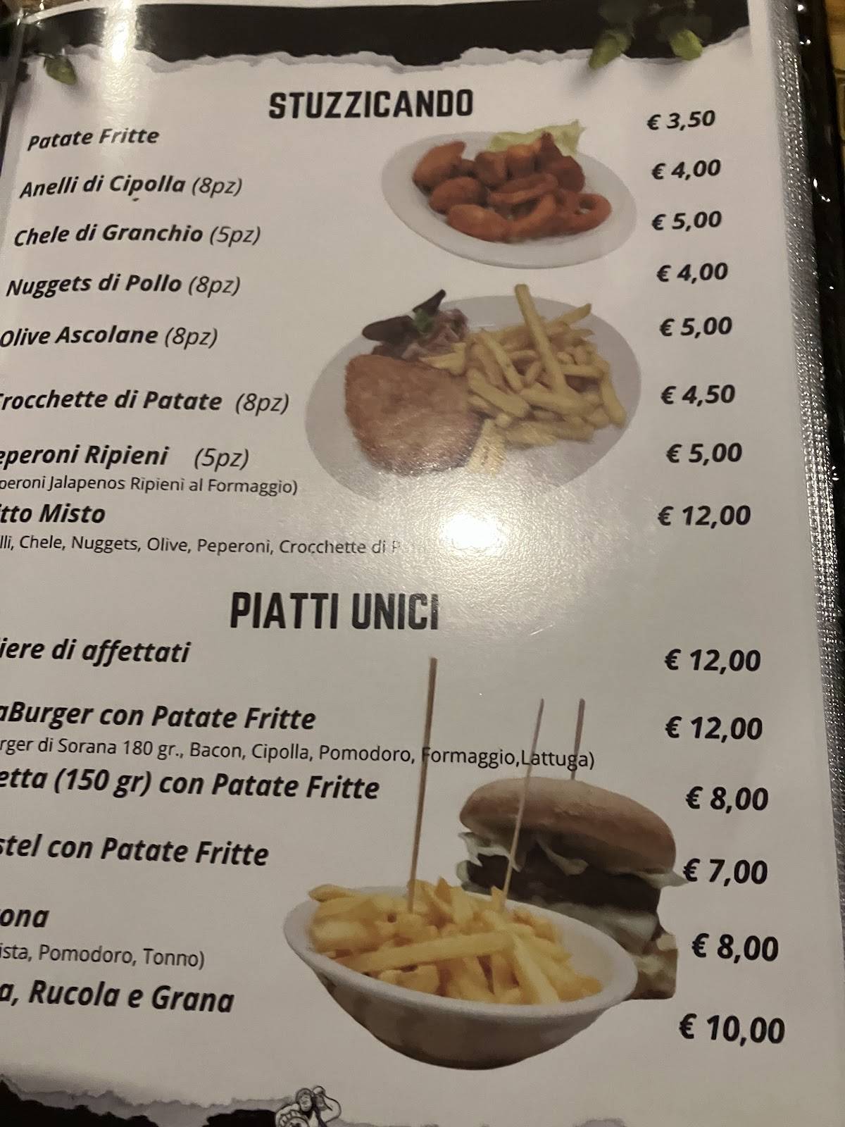 Menu di Caffè Roma 