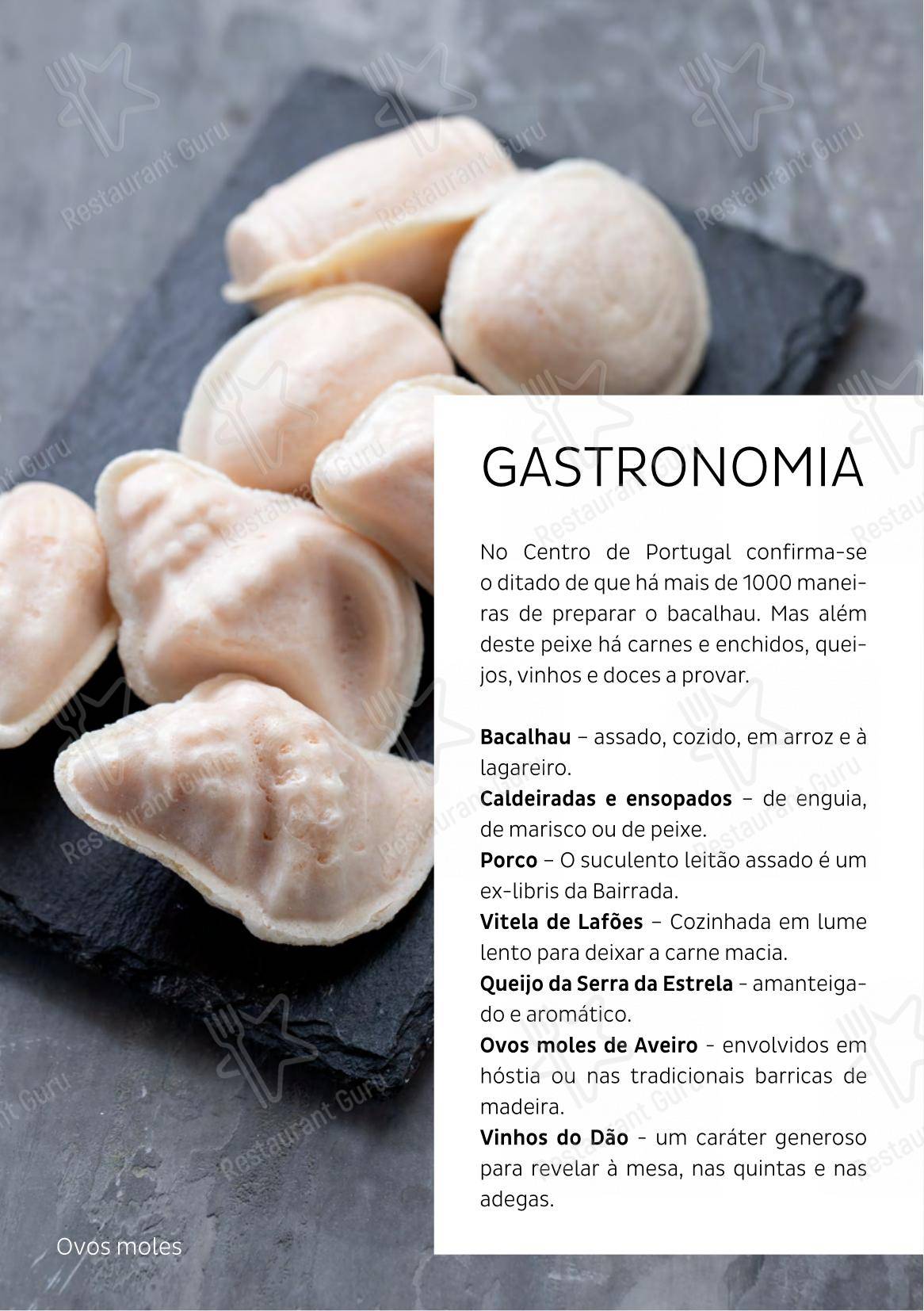 Основное меню para Restaurante Cais da Ribeira restaurante