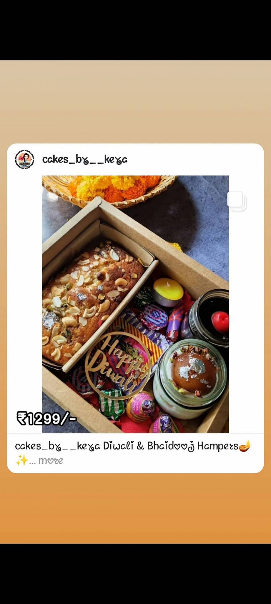 Cakes_by_Keya menu