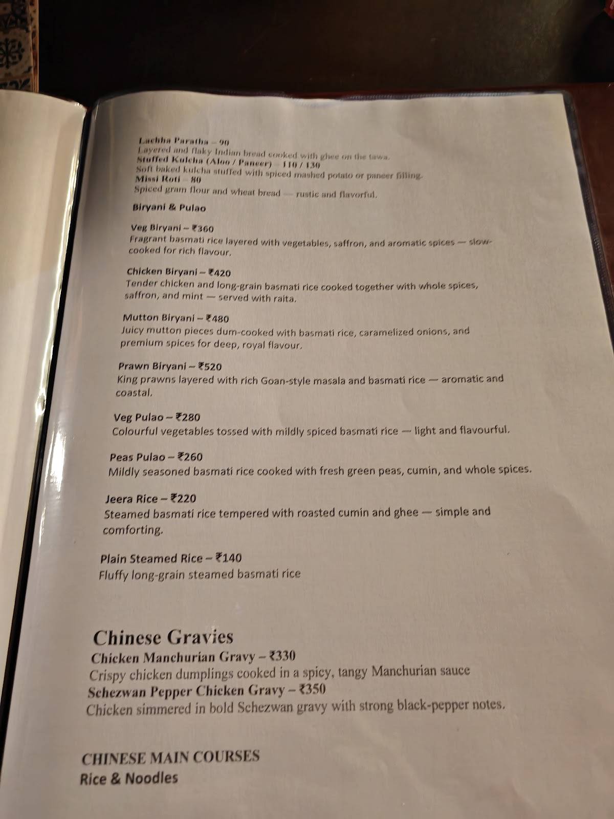 Casa Portuguesa Restaurante menu