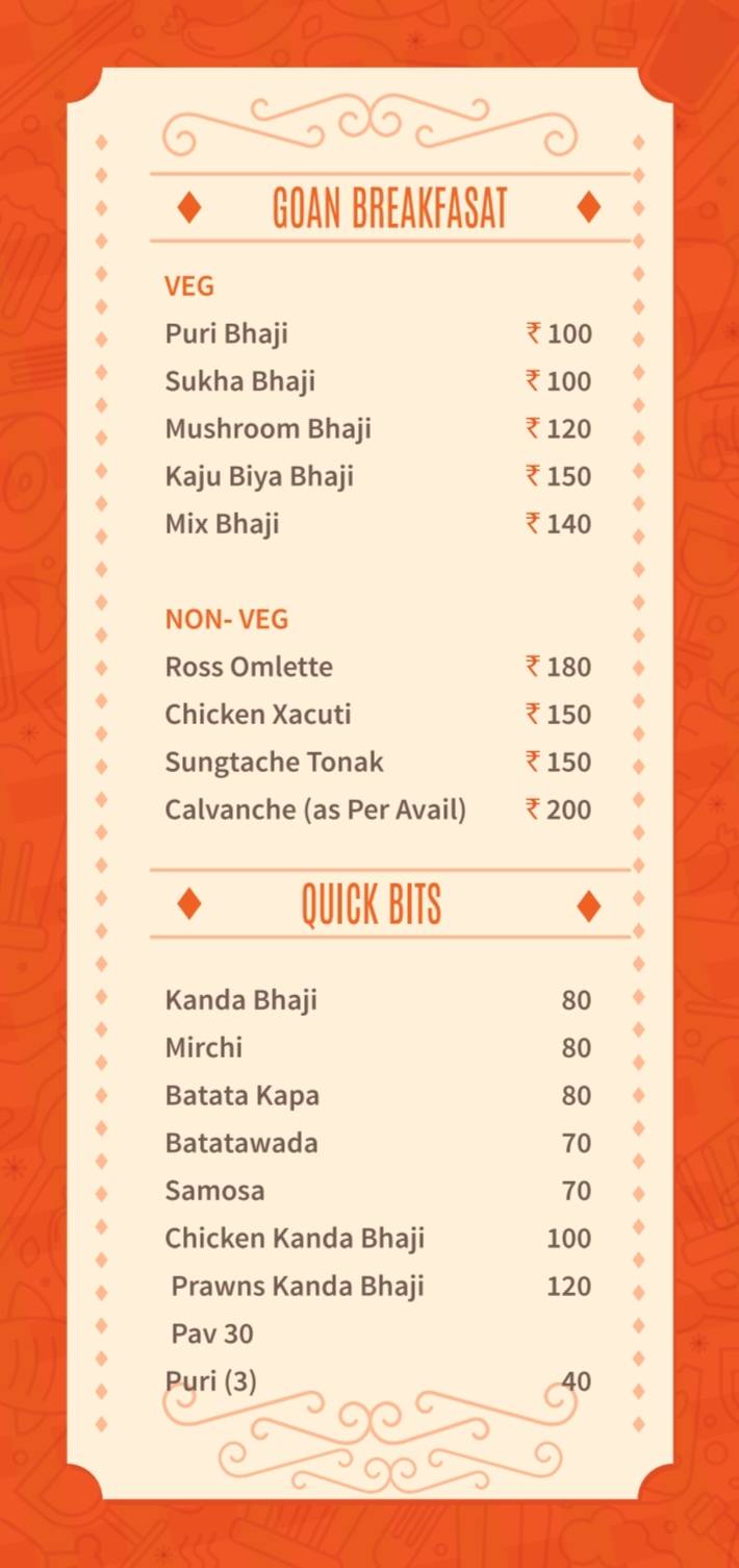 Casa Portuguesa Restaurante menu