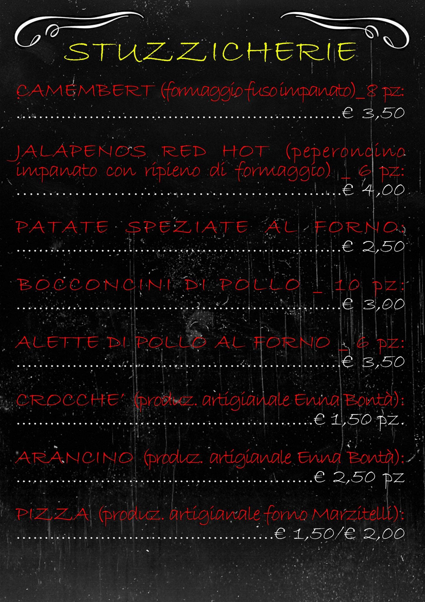 Menu di Libertine 