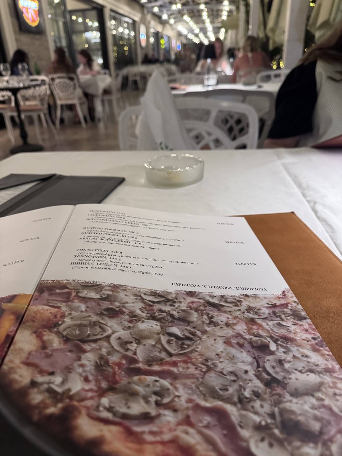Menu de Capri restoran
