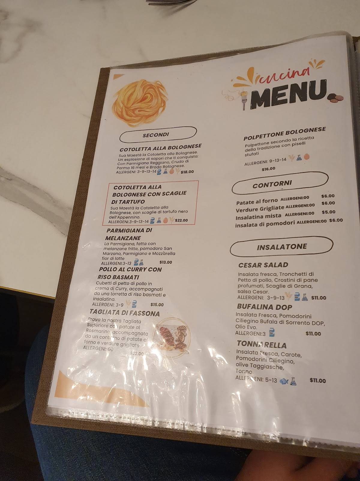 Menu di Casa Altabella 