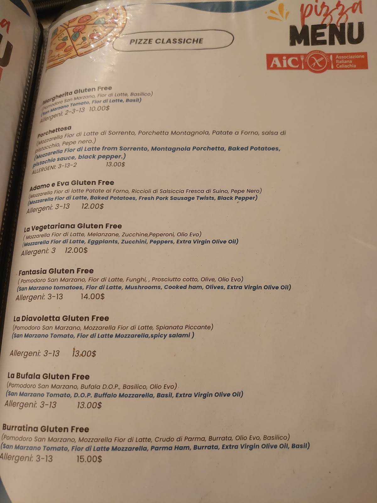 Menu di Casa Altabella 