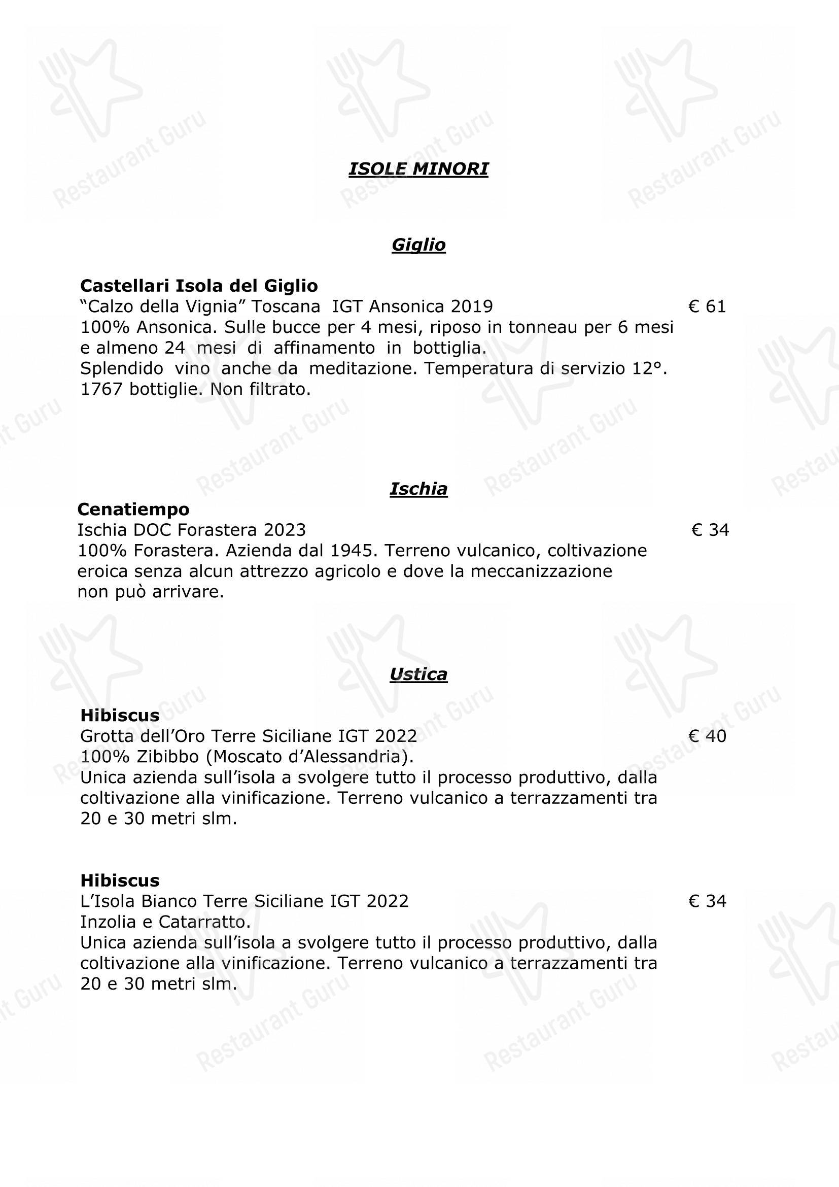 Casabrigandi - Ristorante Pesce - Centro Storico in Rimini - Menu bar