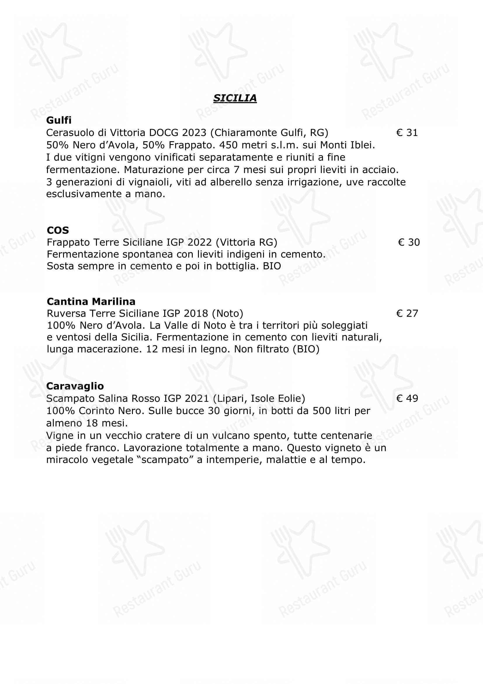 Menu di Casabrigandi - Ristorante Pesce - Centro Storico - Menu bar