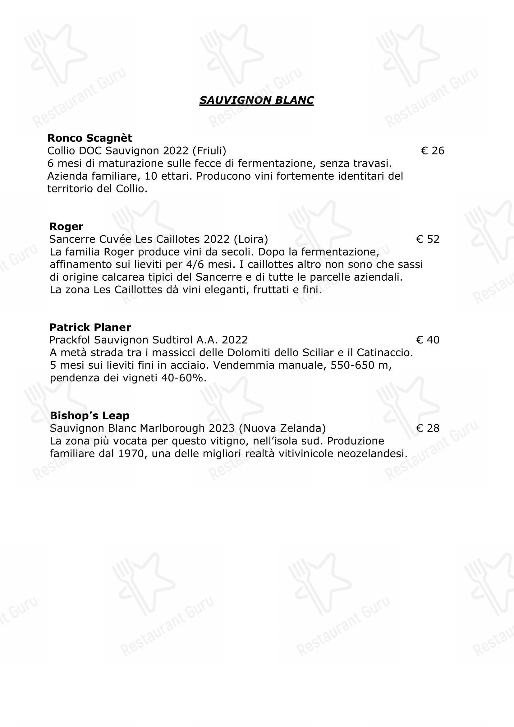 Casabrigandi - Ristorante Pesce - Centro Storico in Rimini - Menu bar
