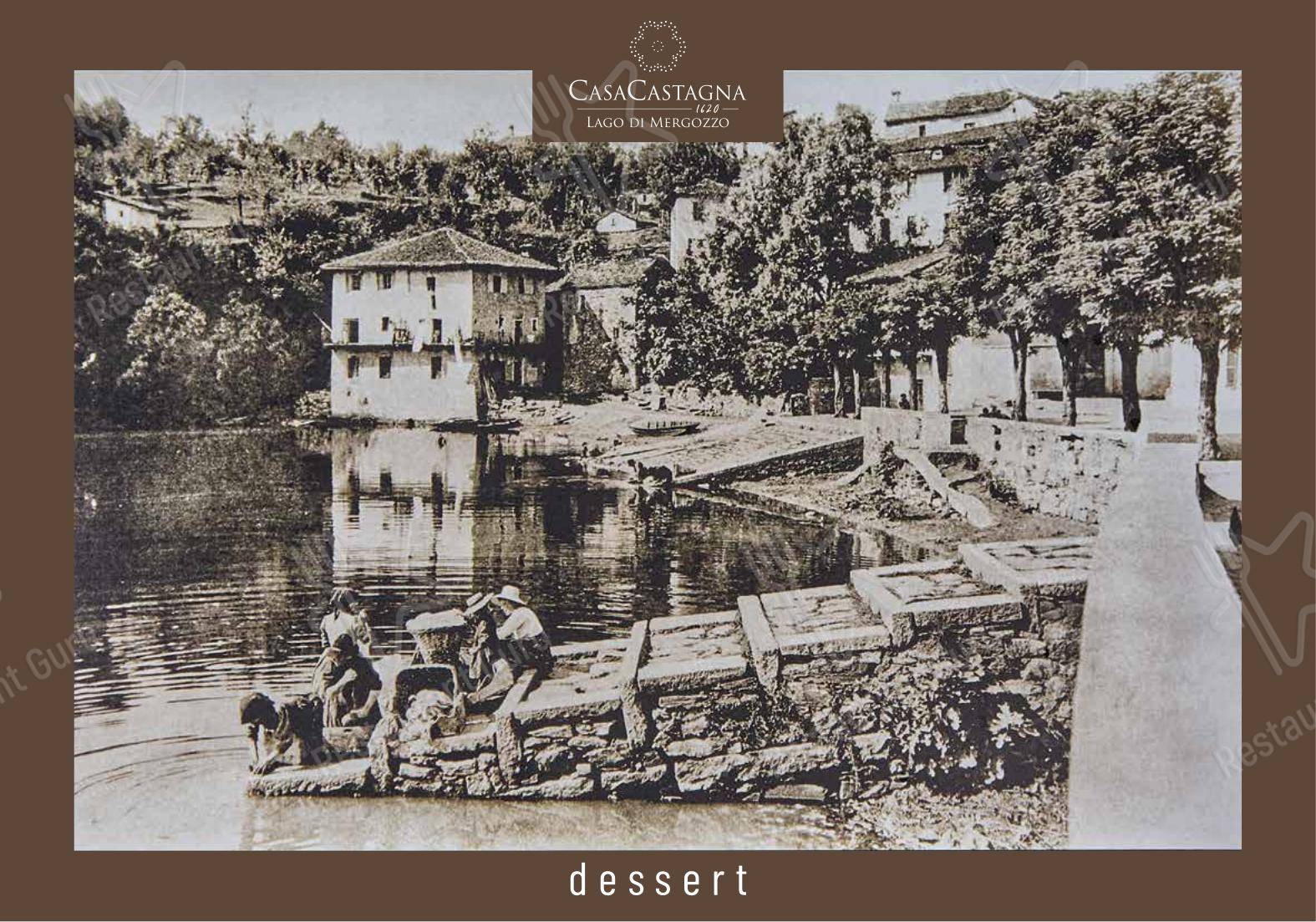 Основное меню per Casa Castagna 1620 in Mergozzo