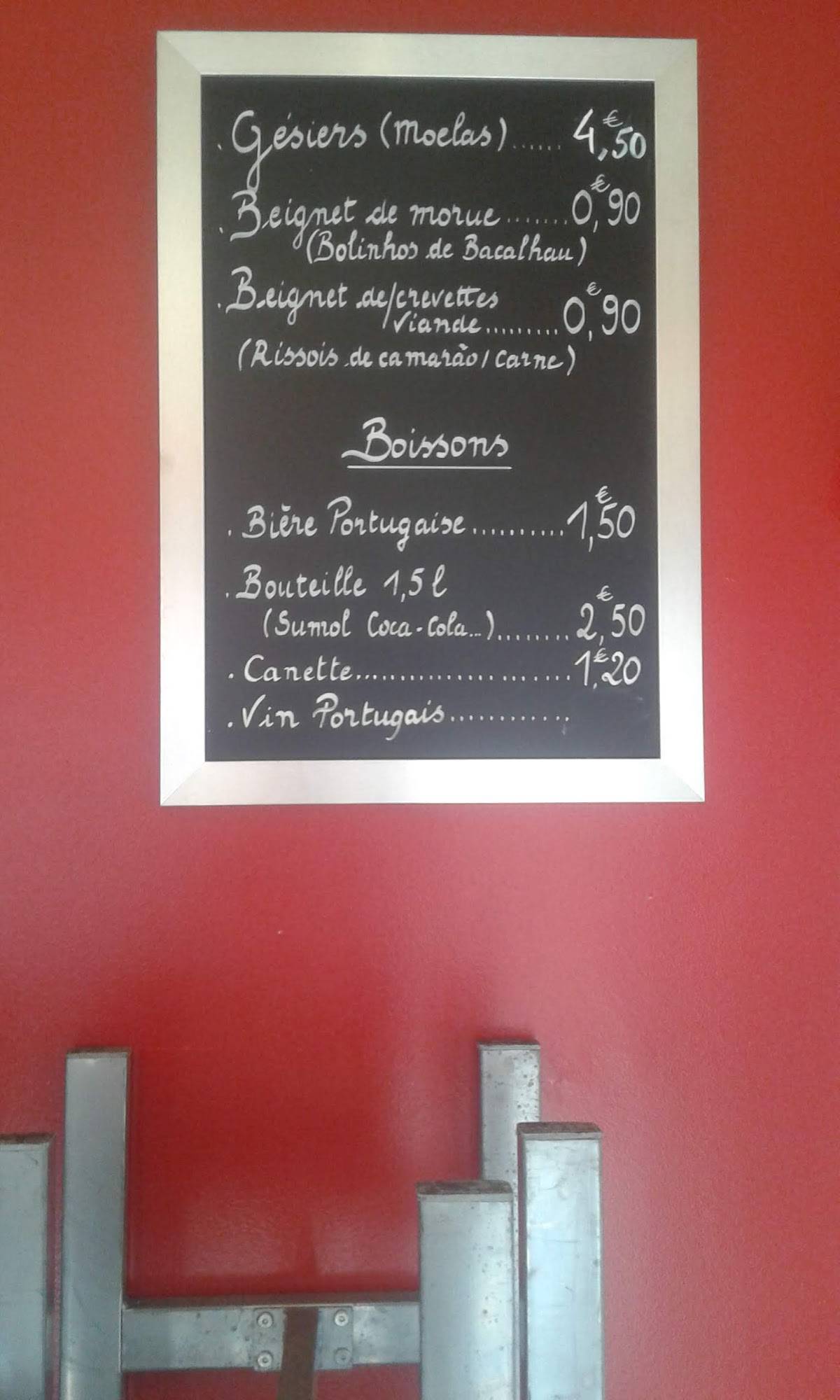 Menu de Casa Frango