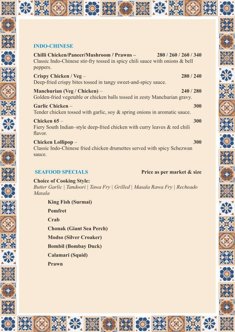 Casa Portuguesa Restaurante menu