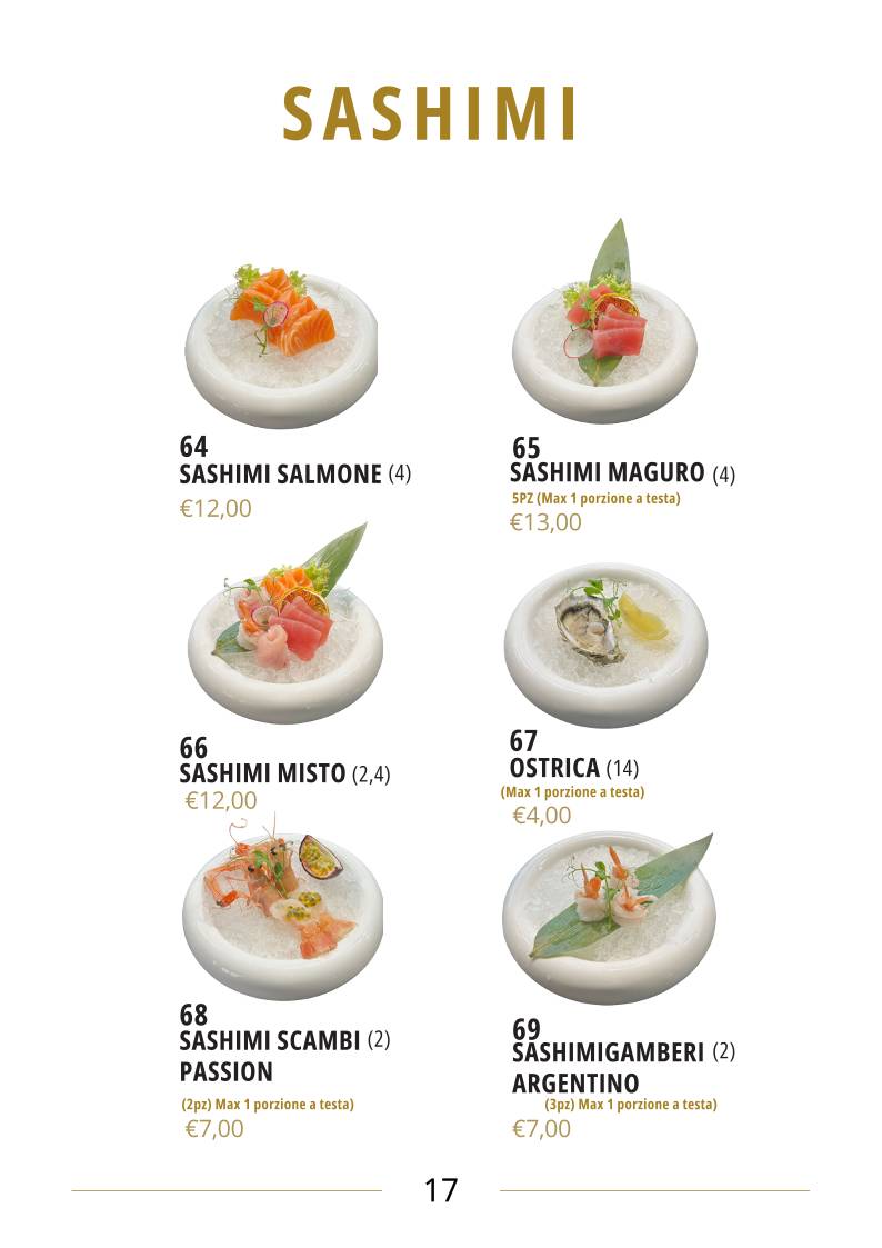 Menu di Kujira Sushi Restaurant 