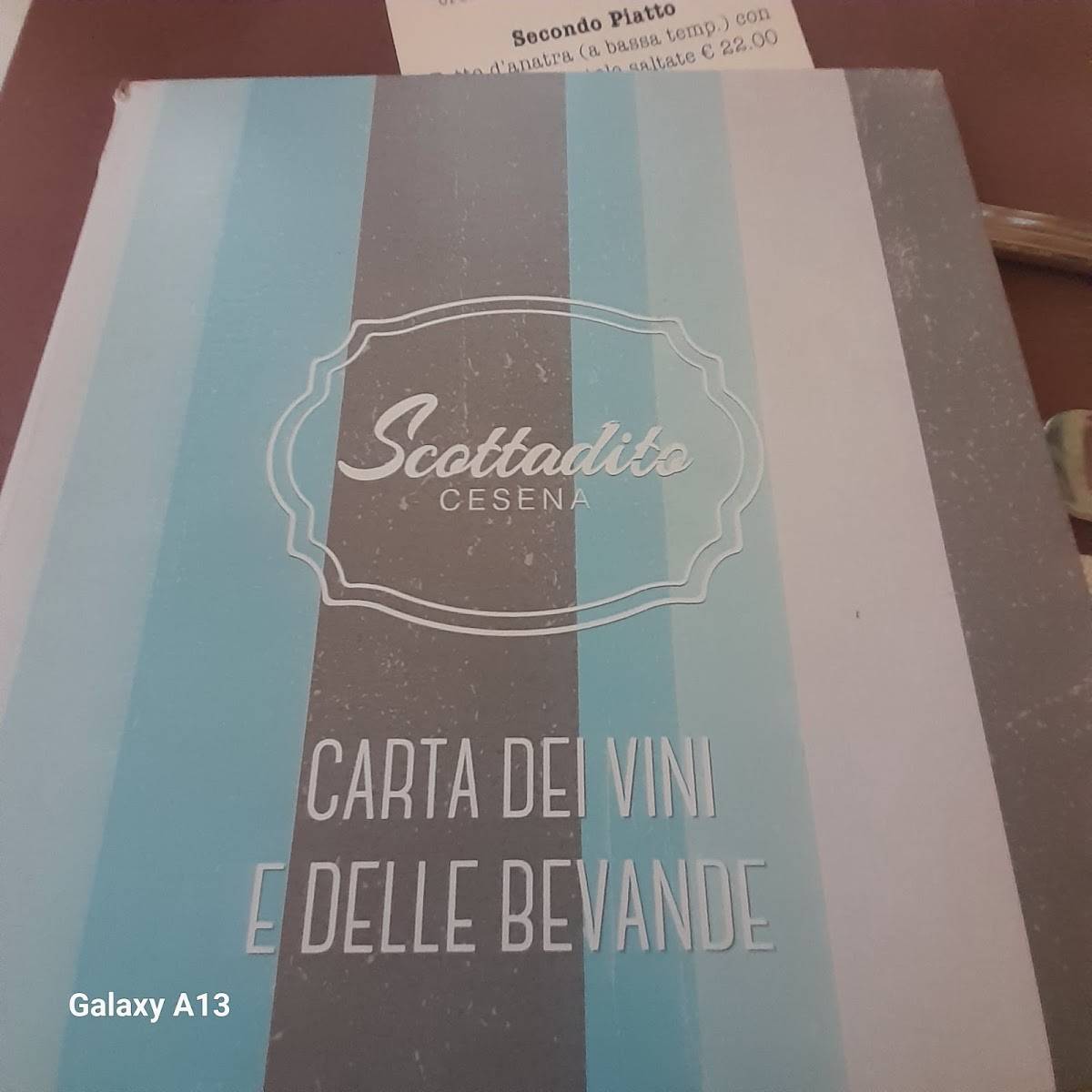 Menu di Scottadito 