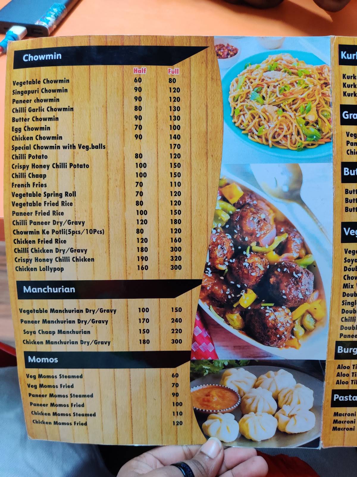 Chatkara Flames menu