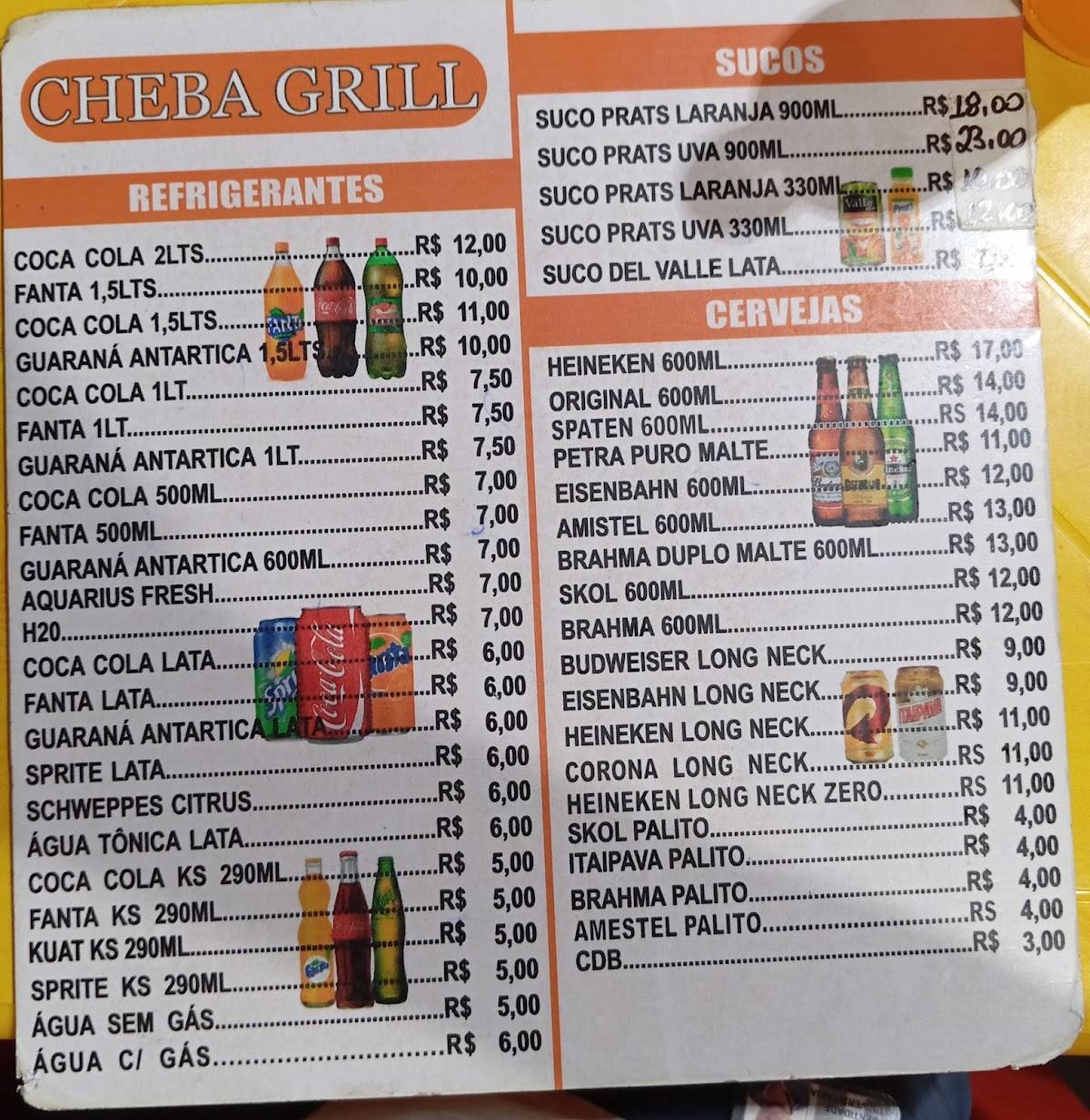 Cheba Grill cardápio