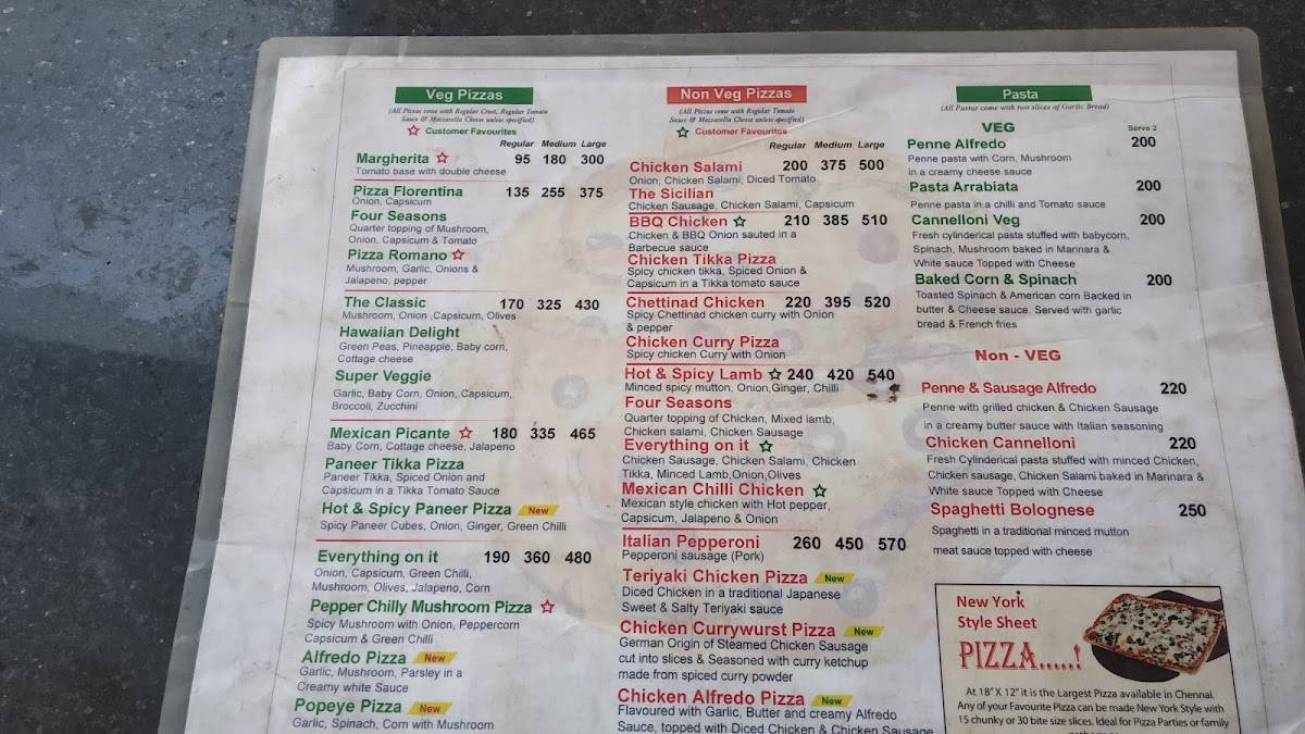Chef Express menu
