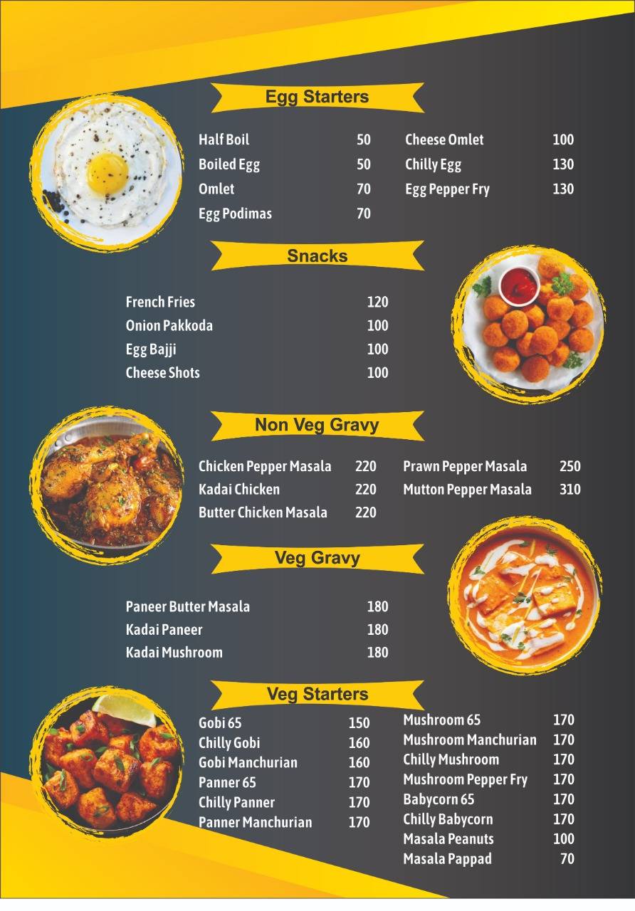Cosmos Restobar menu