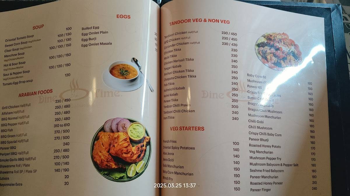 Dine Time menu