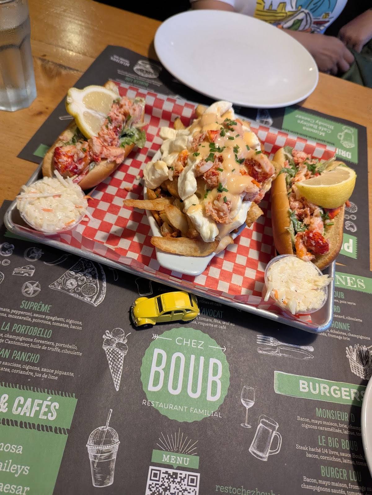 Menu de Chez Boub