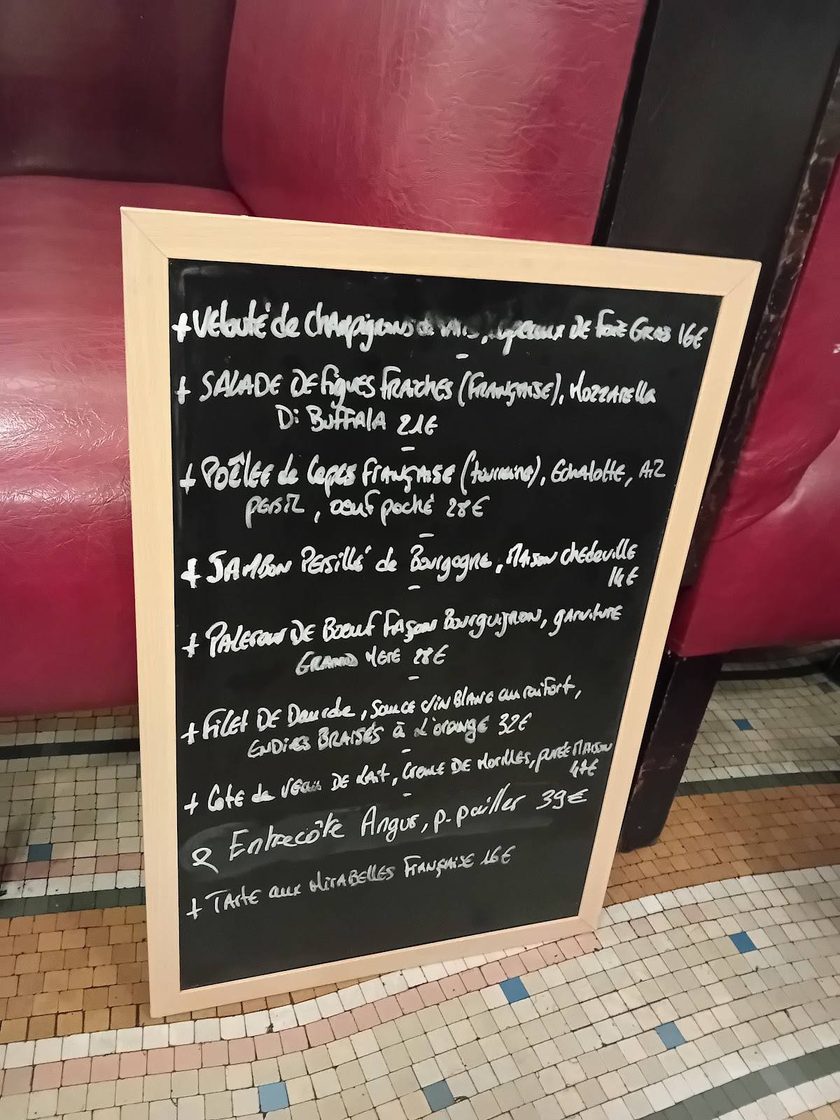 Menu de Chez Savy