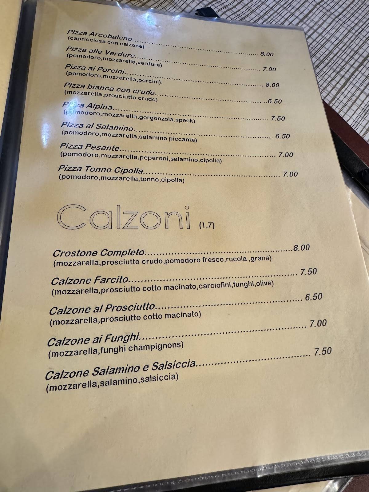 Menu di Chez Vous 
