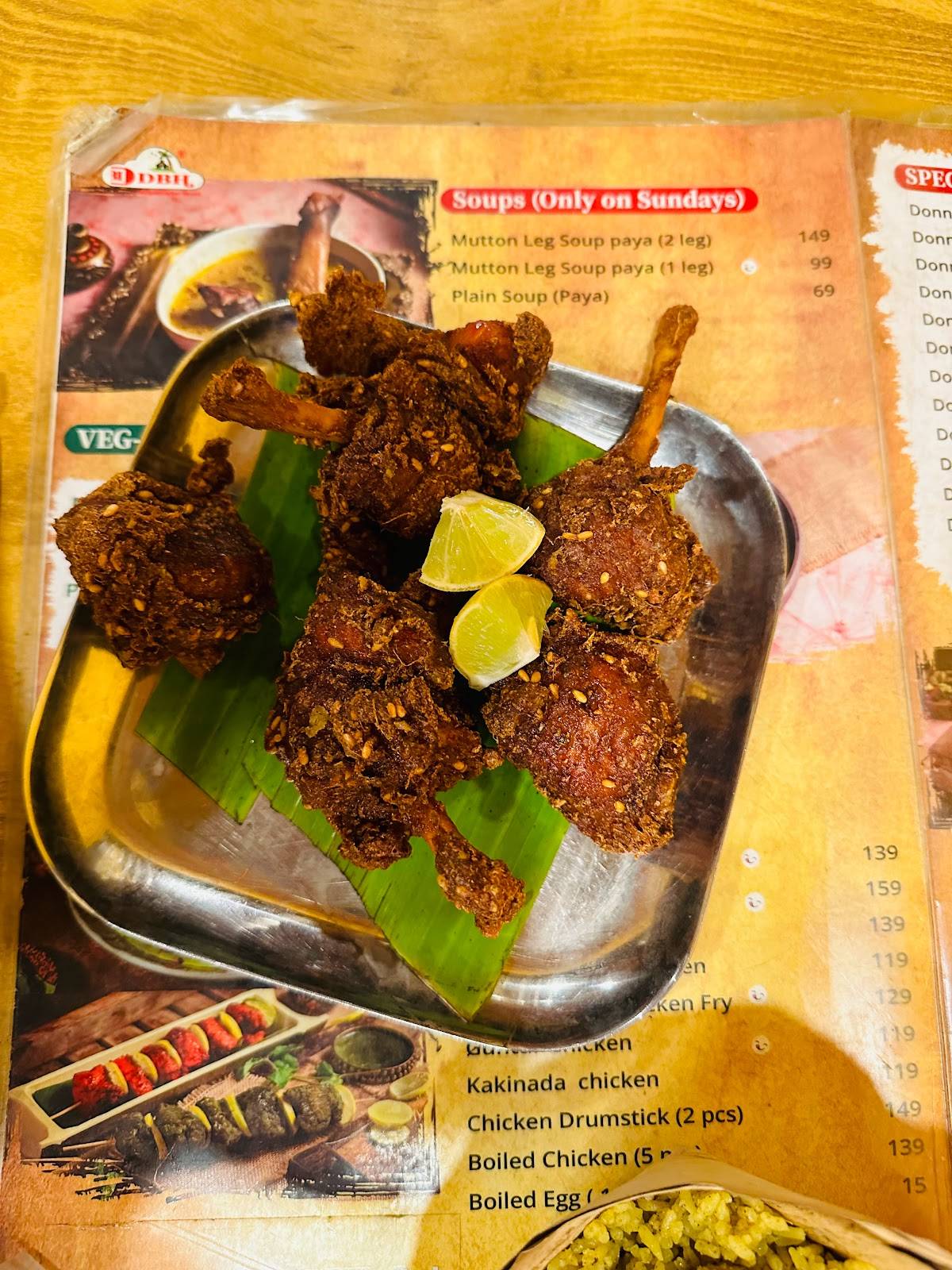 Chickpet Donne Biryani House - Since 1975 Tumkur menu