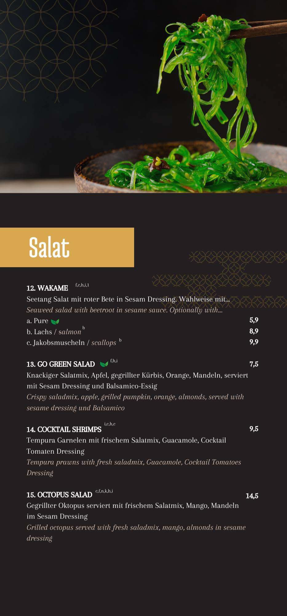Menu de Chido Restaurant