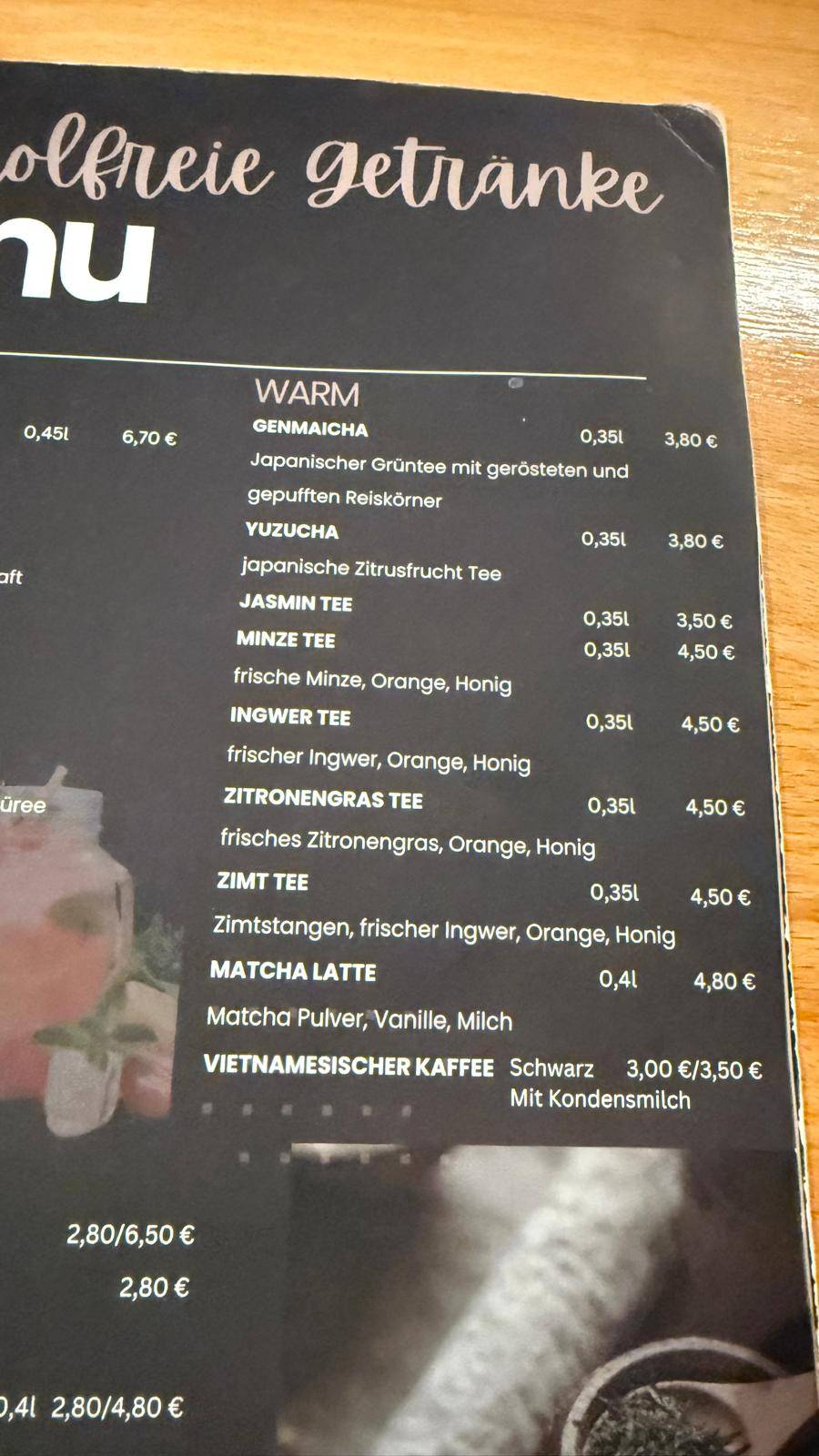Menu de Chido Restaurant