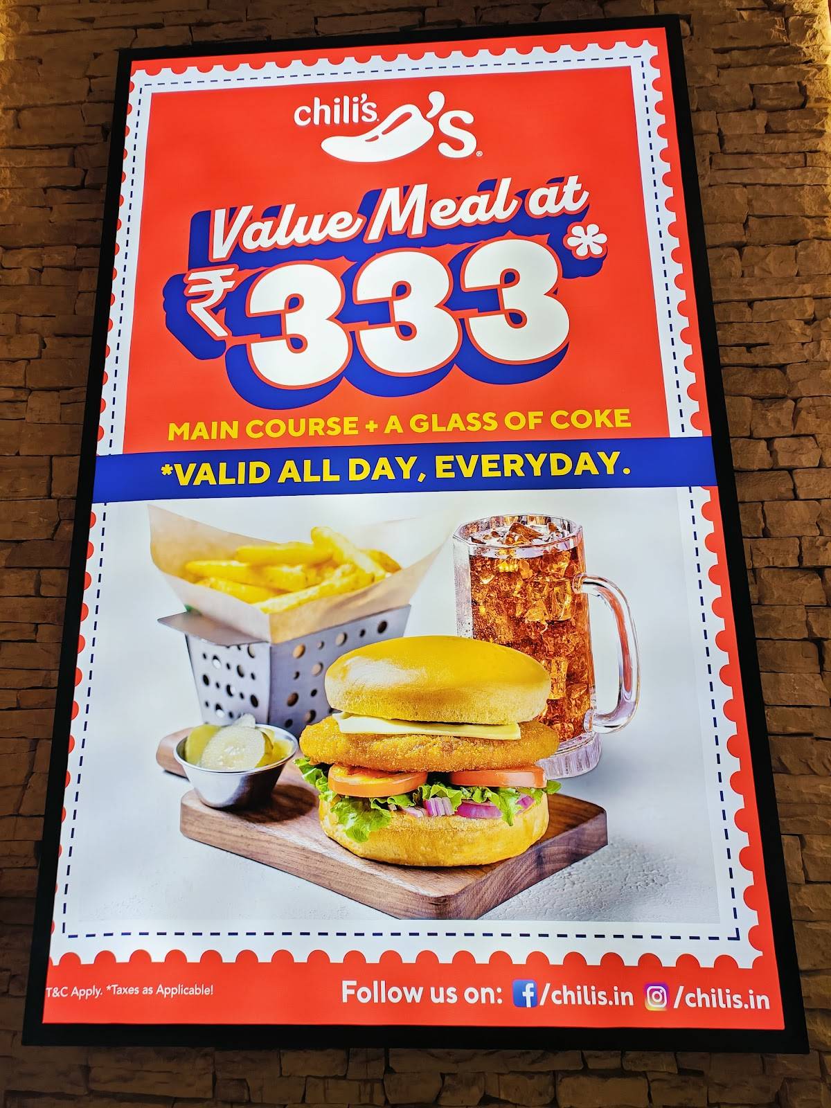 Chili's American Grill and Bar menu