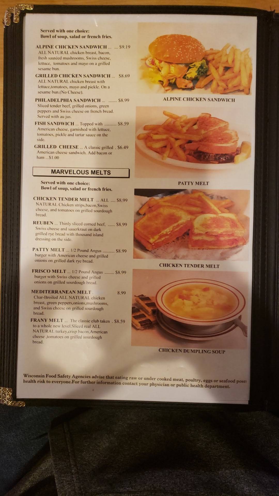 Menu at Chippewa Family Restaurant, Chippewa Falls, Kennedy Rd